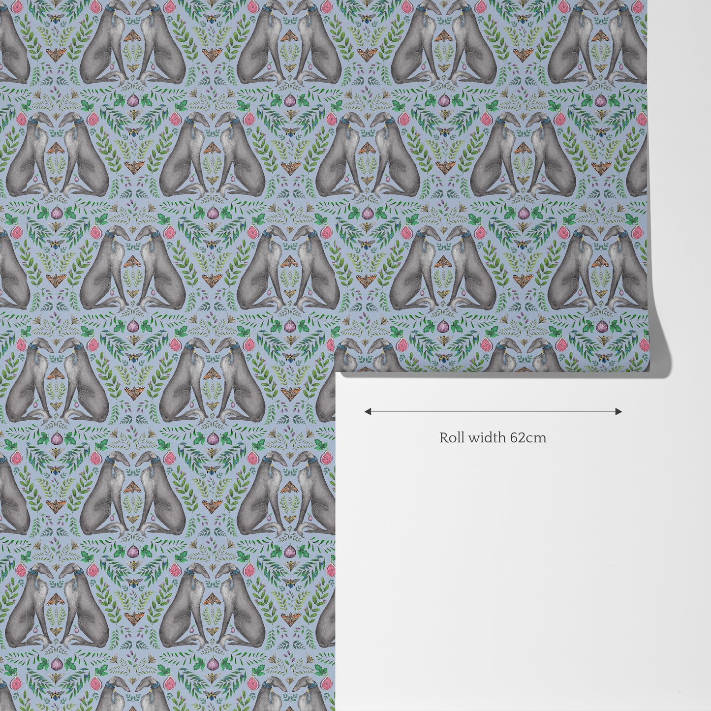 Tsar's Gift in Ribbon Blue Wallpaper