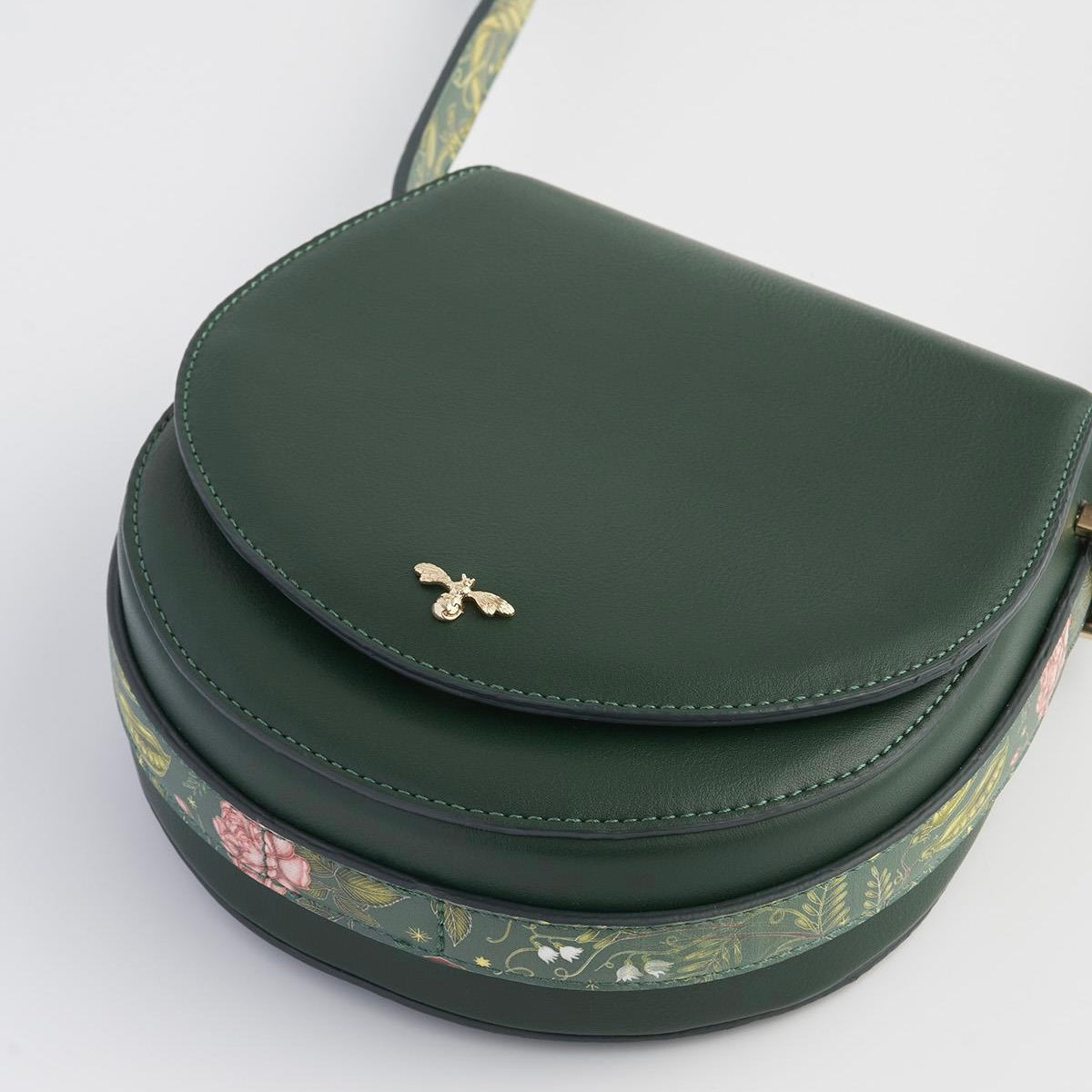 Into the Woods Green Saddle Bag - Fable England X Catherine Rowe Designs