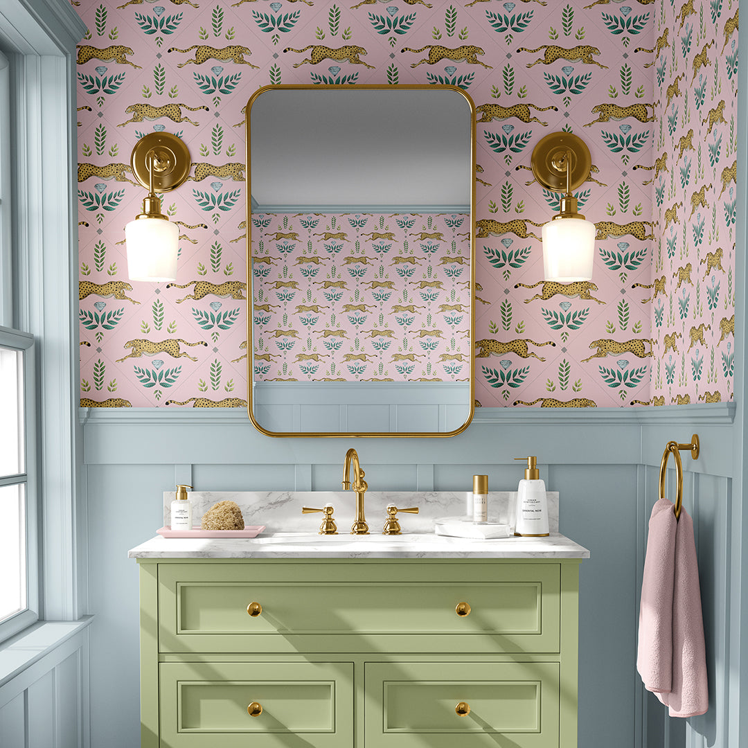 Duma Pattern in Petal Pink Wallpaper