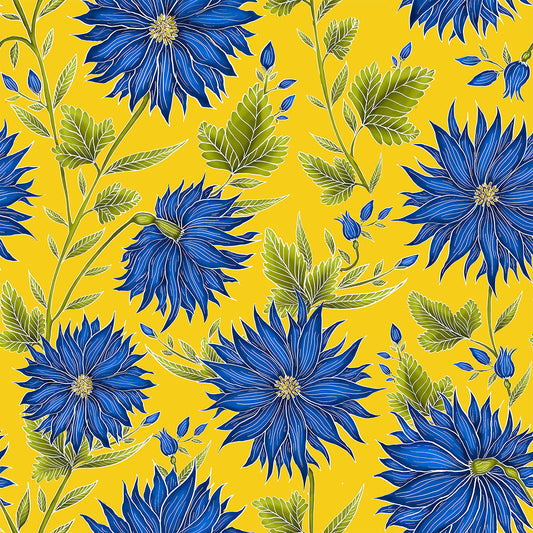 Freya's Flower Sunshine Yellow Wallpaper