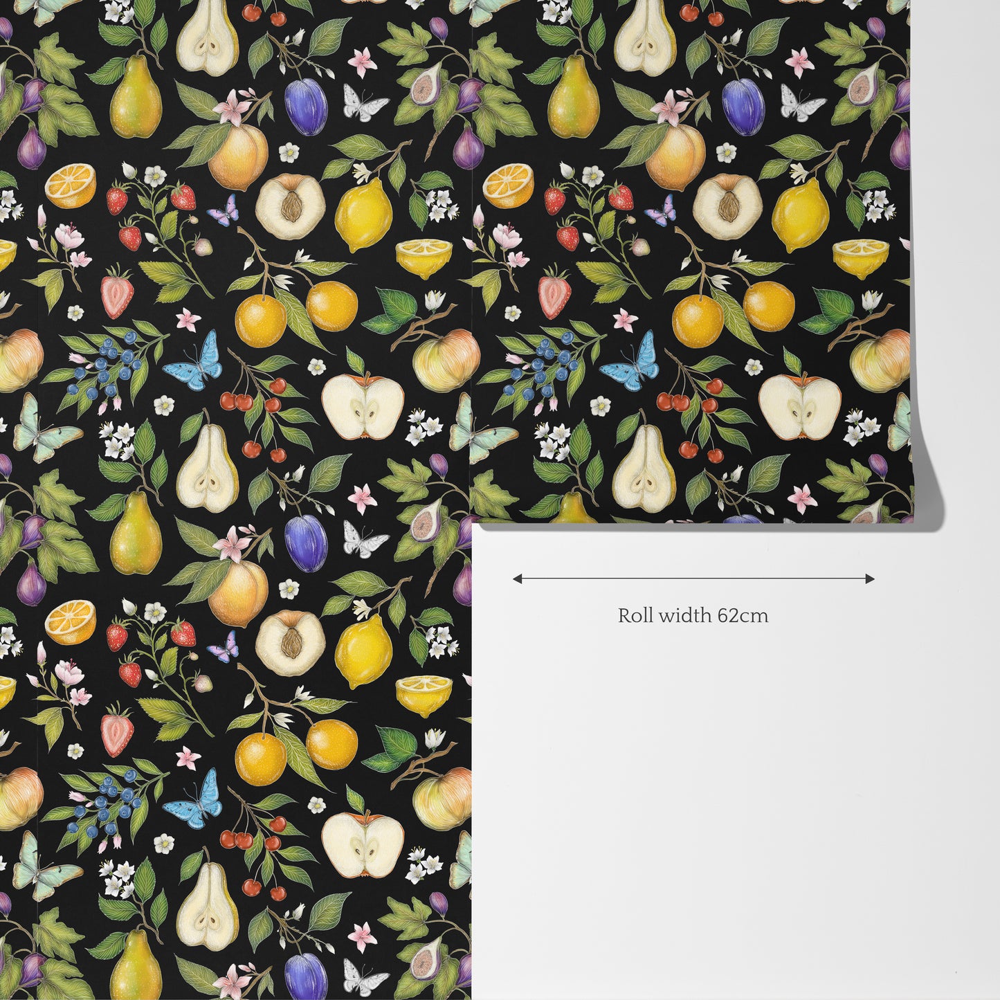 Frutta Midnight Black Wallpaper