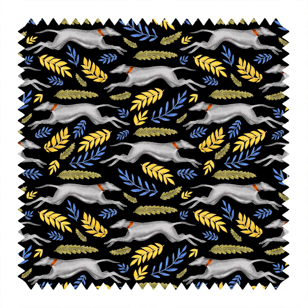 Iggy Pattern in Midnight Black Fabric