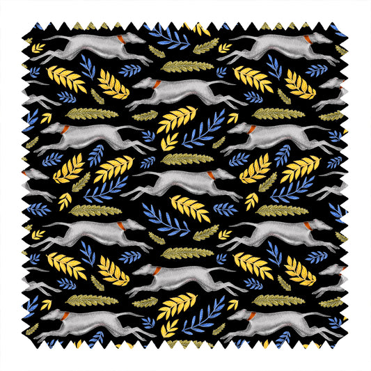 Iggy Pattern in Midnight Black Fabric