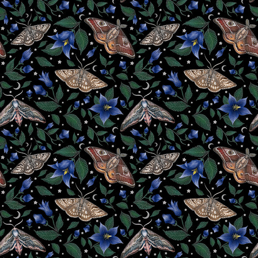 Whisper of Moths Pattern Wallpaper