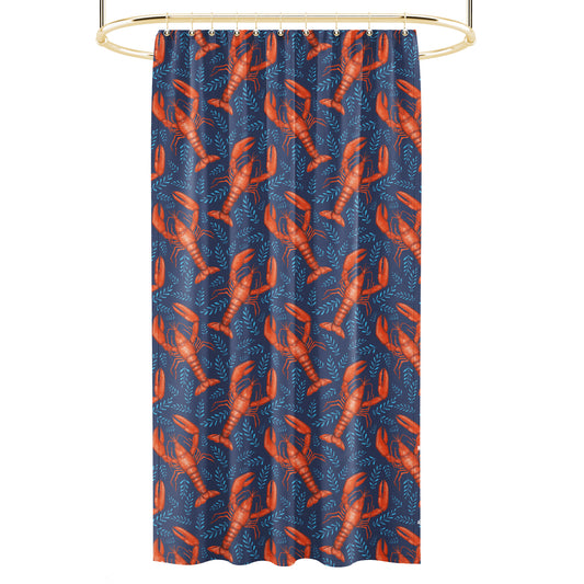 Prize of Padstow Deep Blue Luxury Shower Curtain - 3 Sizes Available