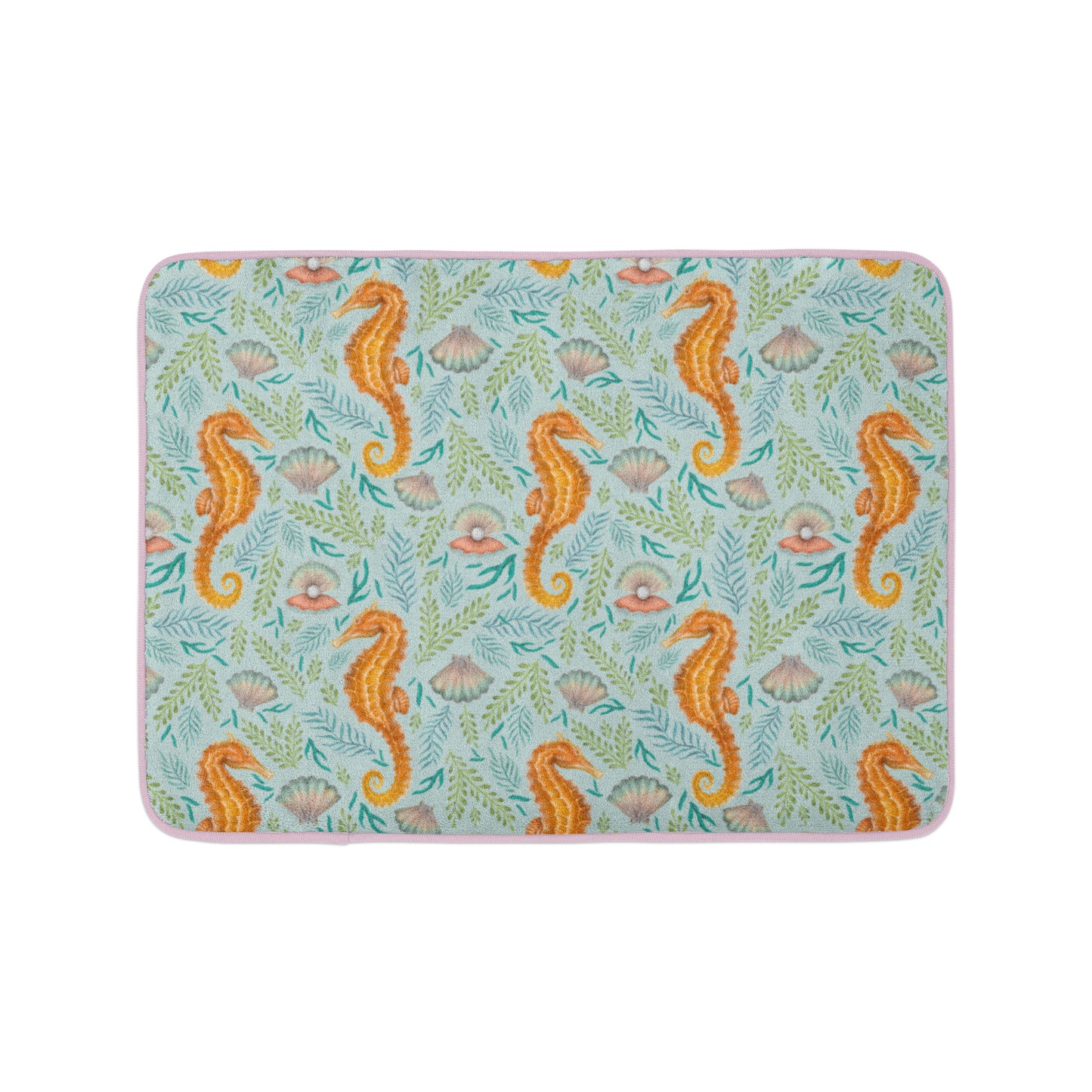Royal Reef Seafoam Green Luxury Handmade Bath Mat