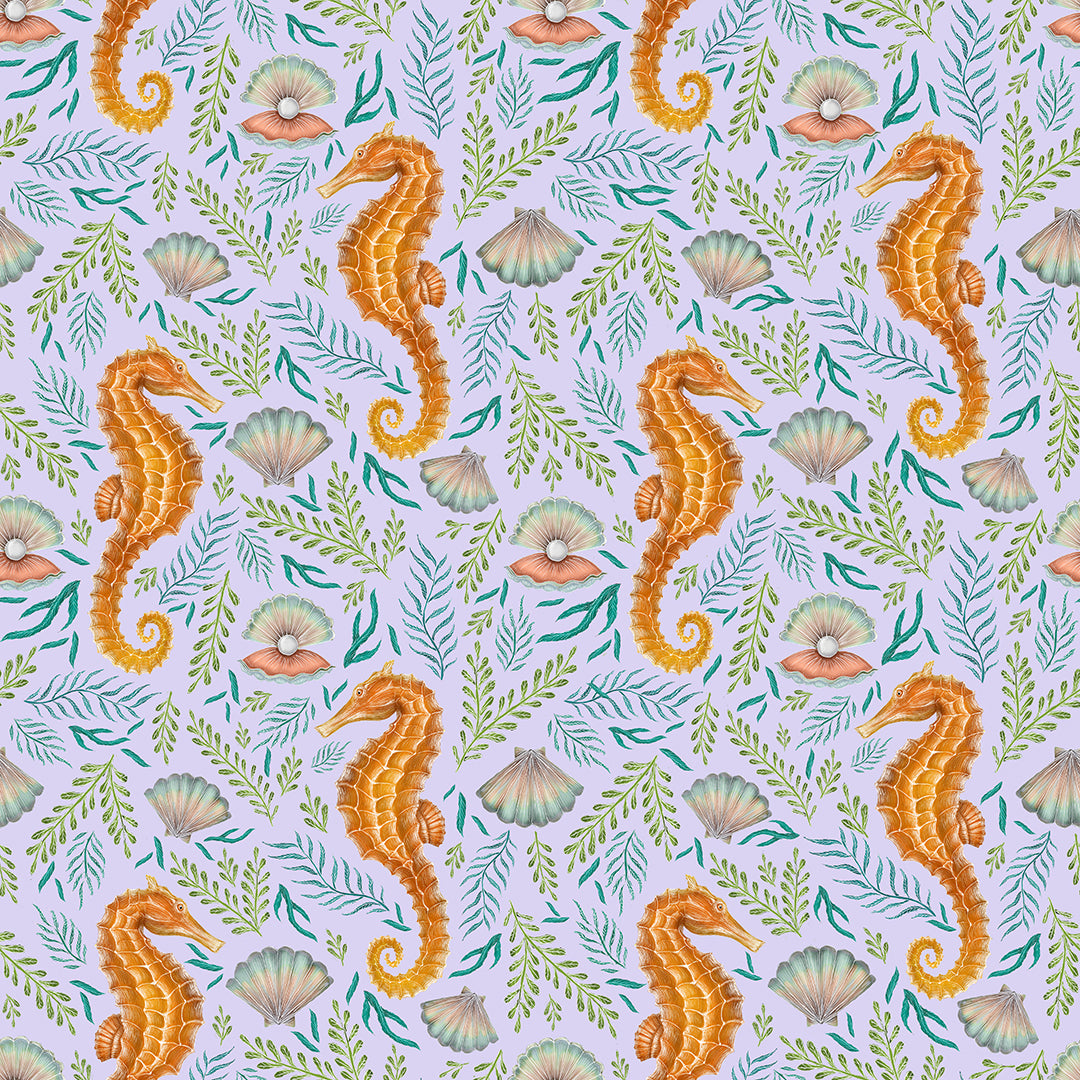 Royal Reef Urchin Lilac Wallpaper
