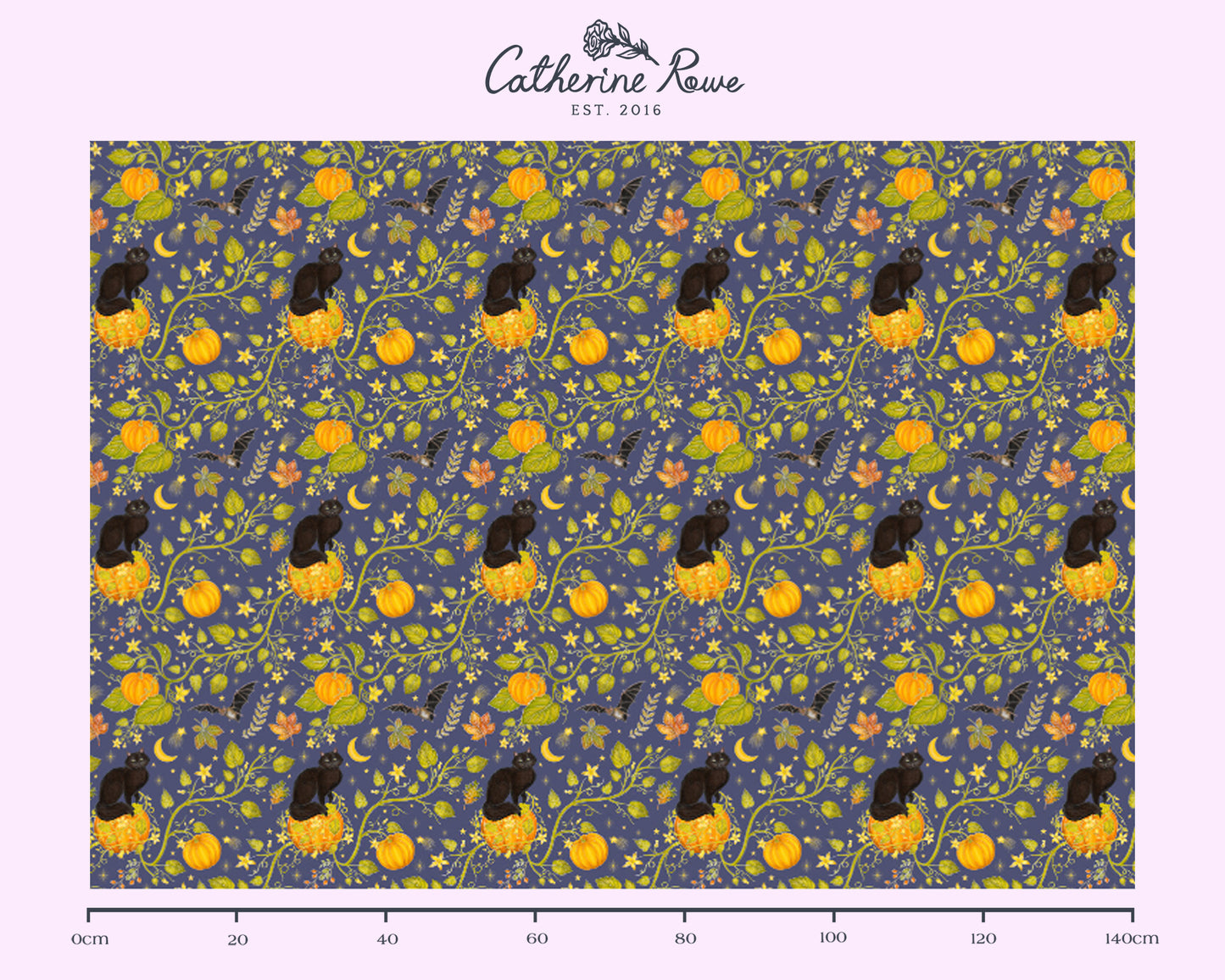 All Hallow's Dream in Midnight Blue Fabric