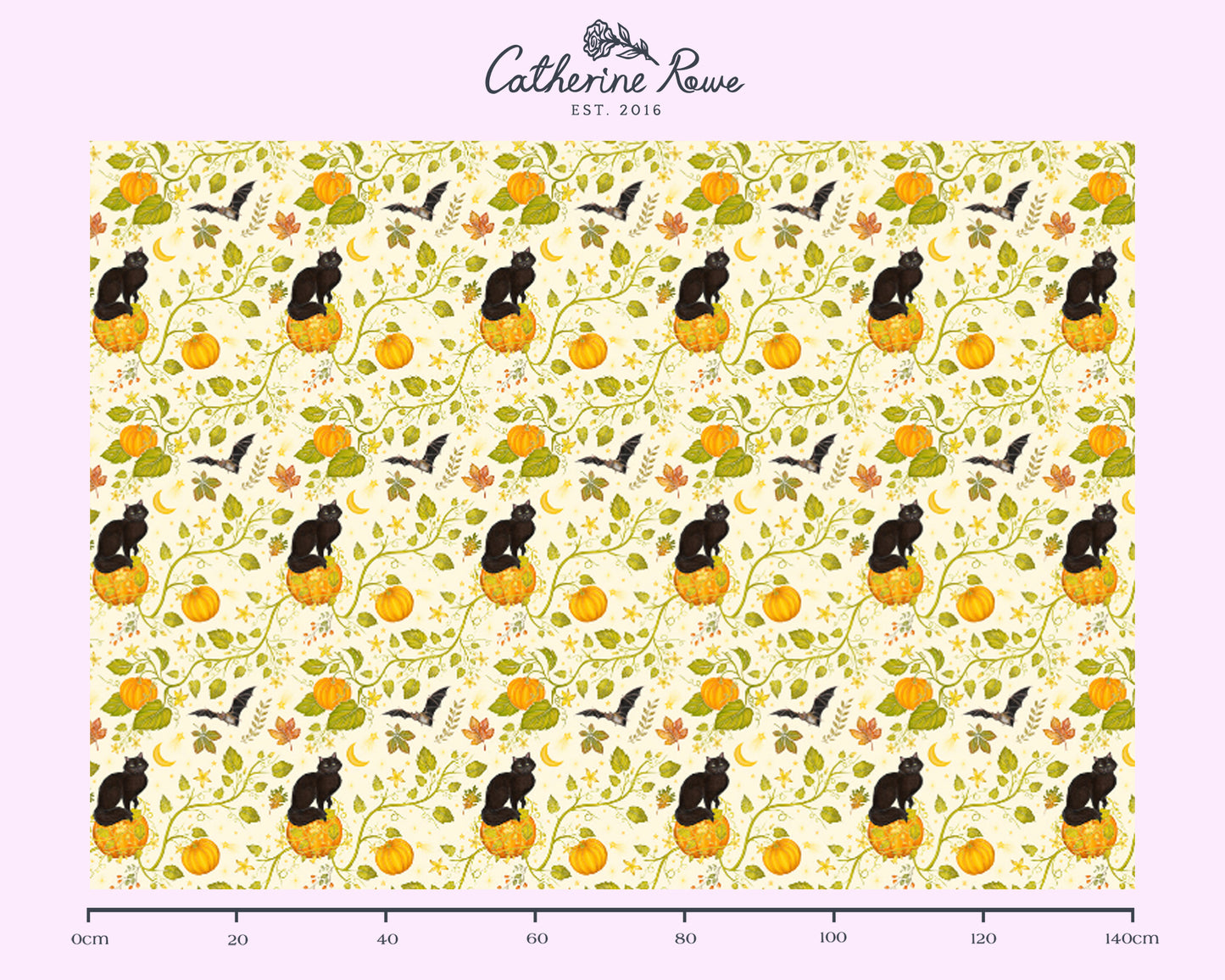 All Hallow's Dream in Buttercream Yellow Fabric