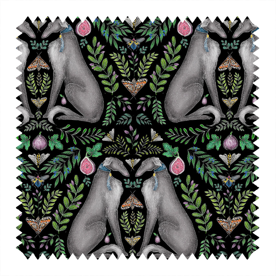 Tsar's Gift in Midnight Black Fabric