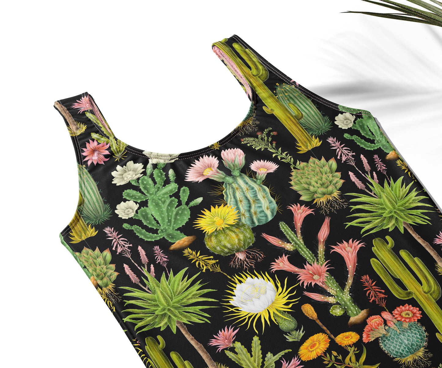 Limited Edition Swimsuits - UV resistant - Handmade in London - Cacti Crush Black
