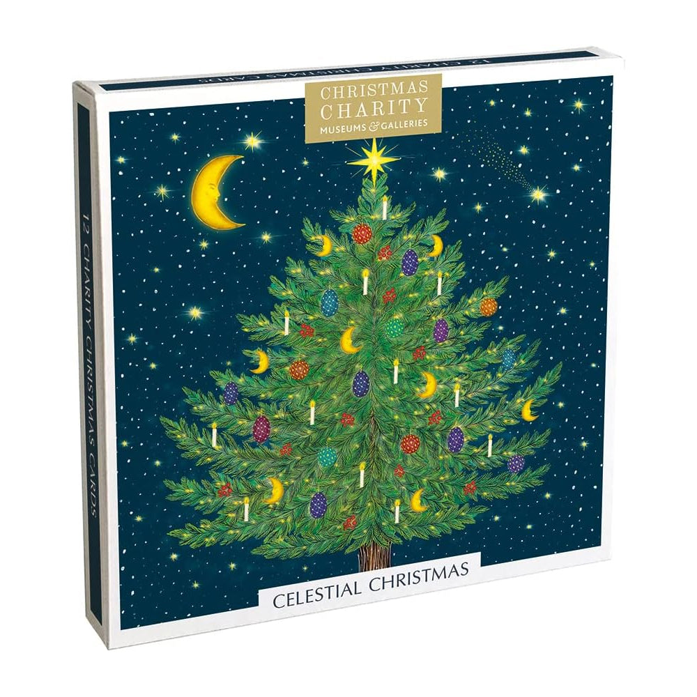 Celestial Christmas Charity Christmas Cards Pack - 12 Cards