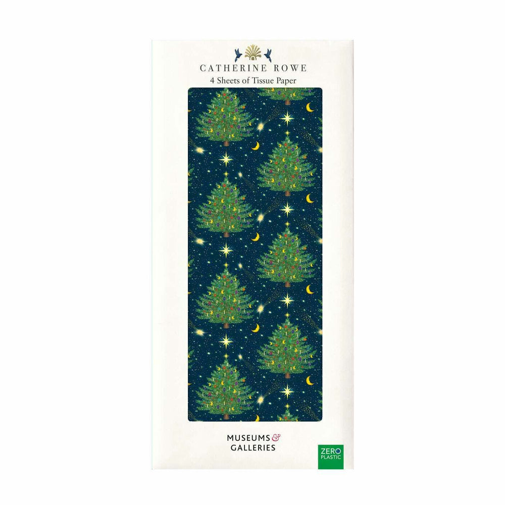 Celestial Christmas Tree Tissue Gift Wrap