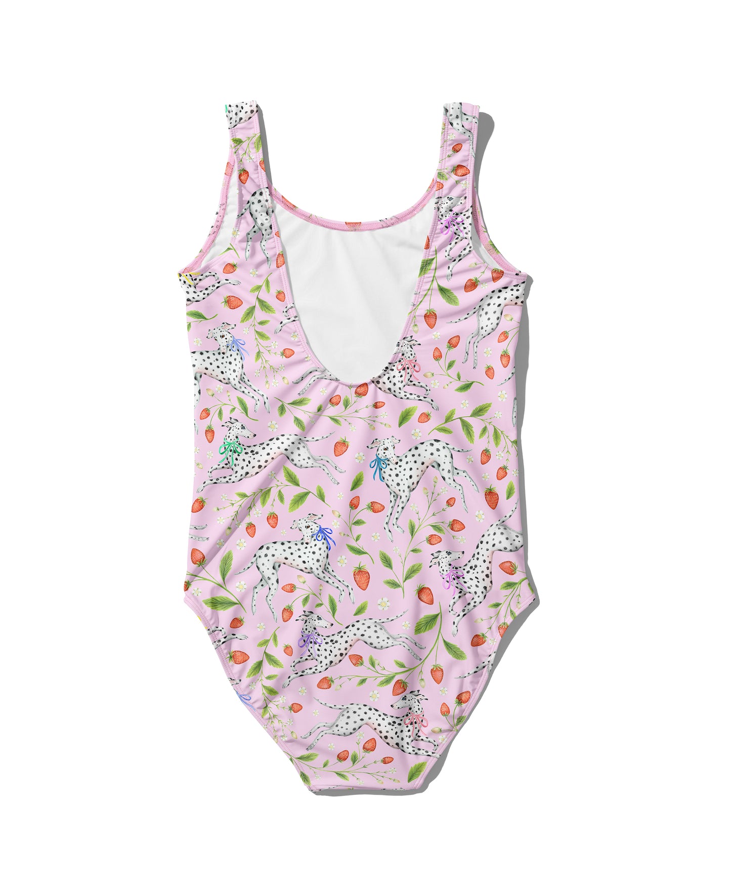 Limited Edition Swimsuits - UV resistant - Handmade in London - Spots and Strawbs (Dalmatian Pattern)