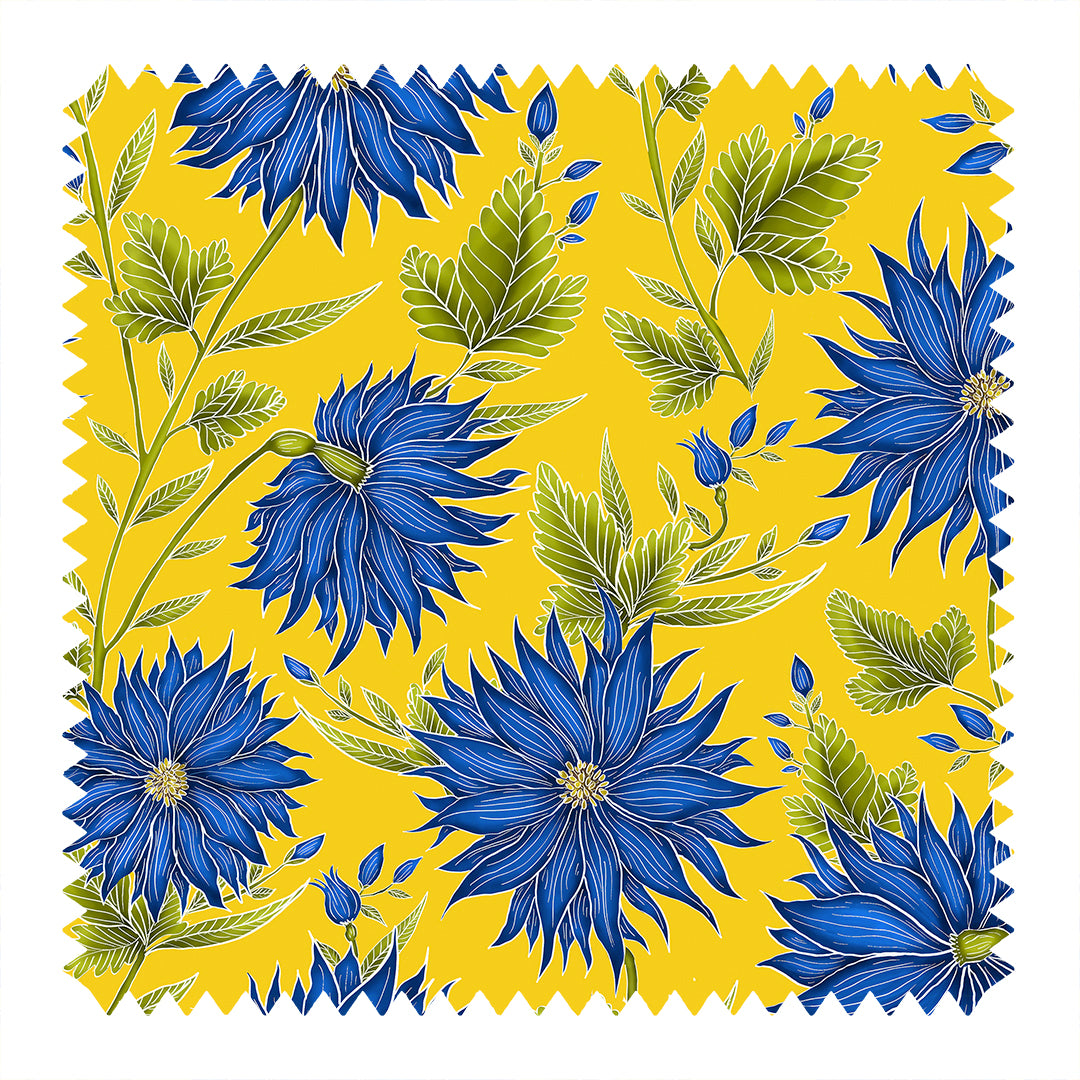 Freya's Flower Sunshine Yellow Fabric