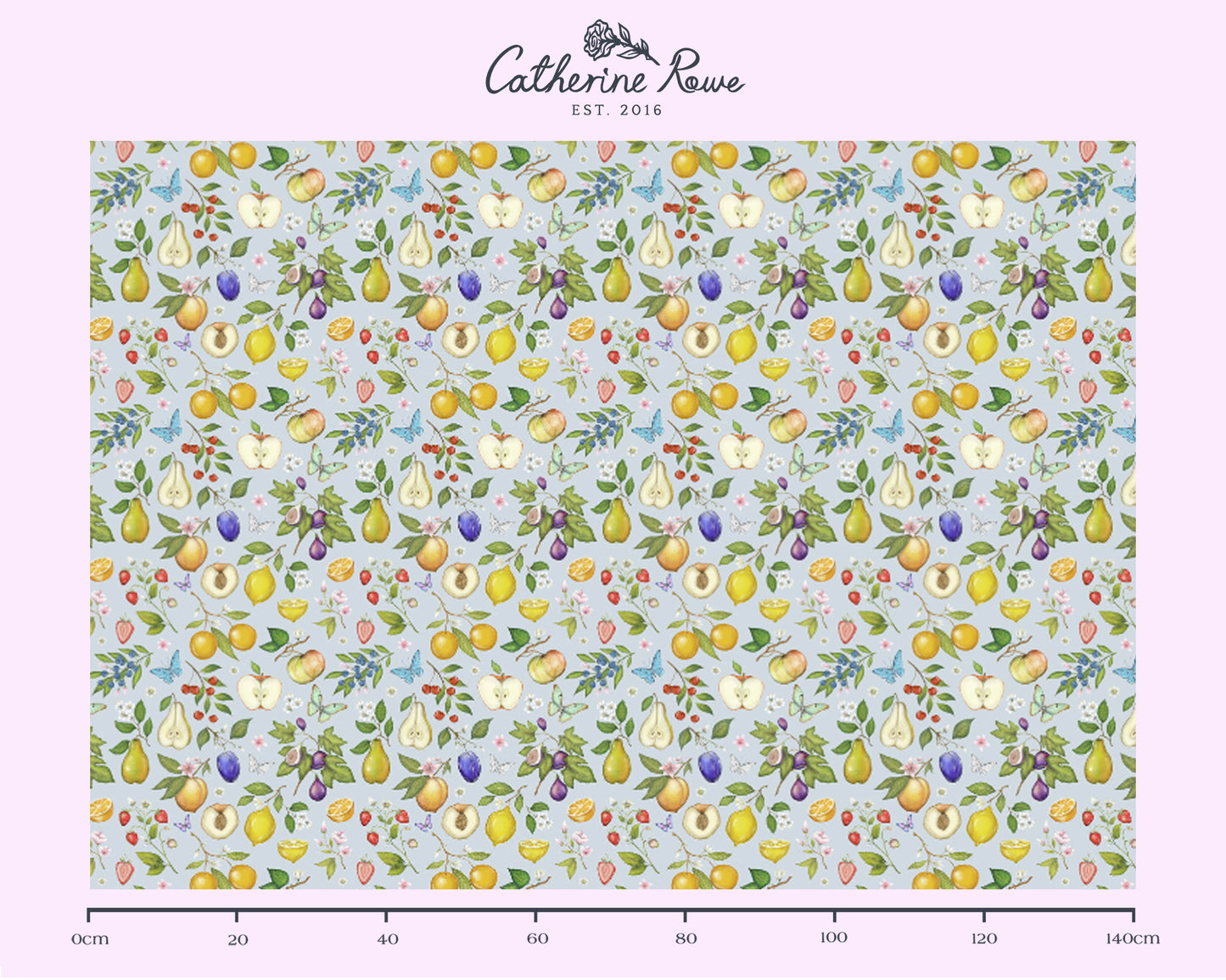 Frutta in Sky Blue Fabric