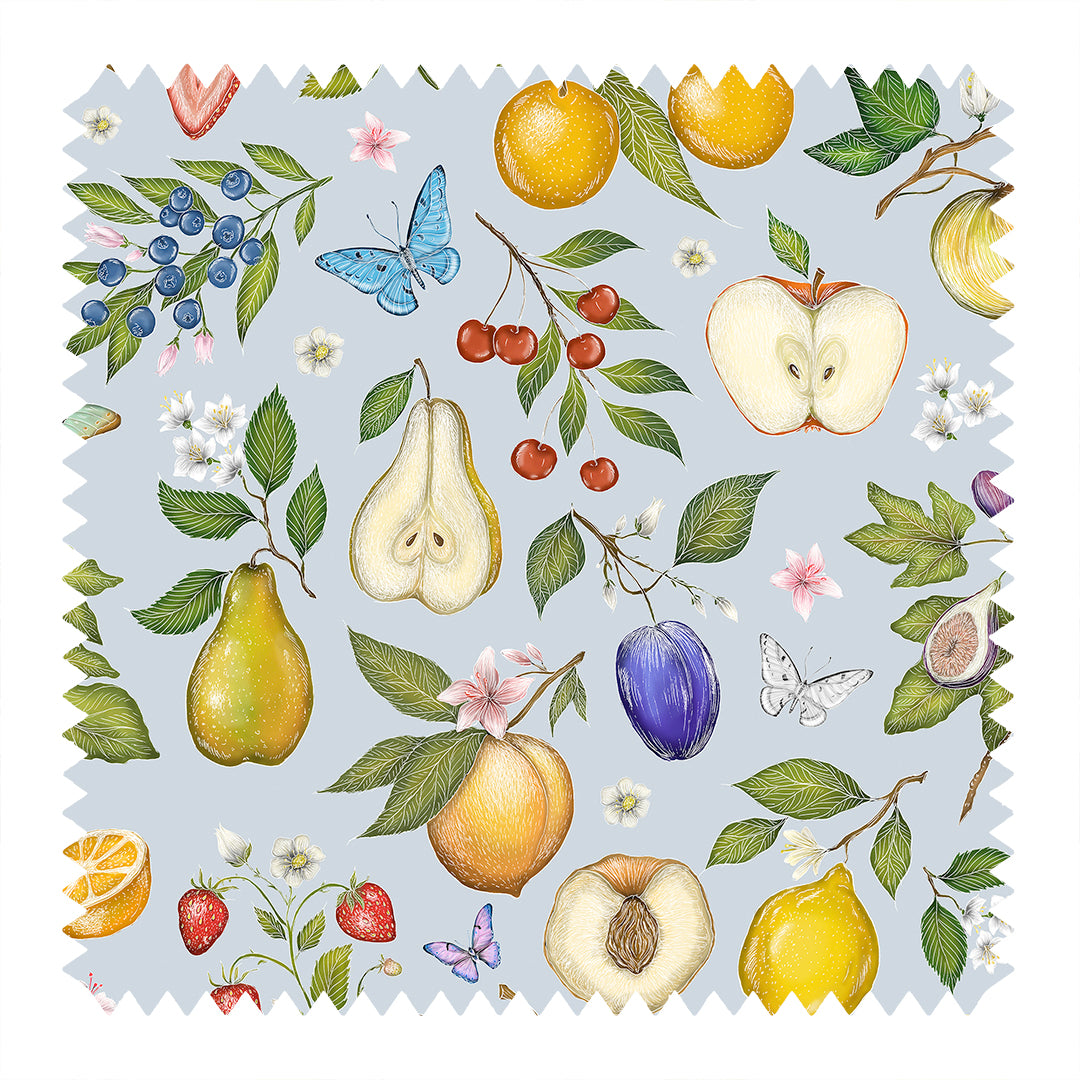 Frutta in Sky Blue Fabric