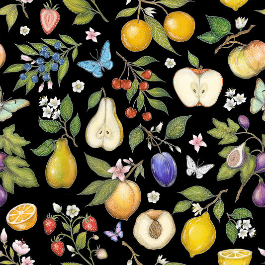 Frutta Midnight Black Wallpaper