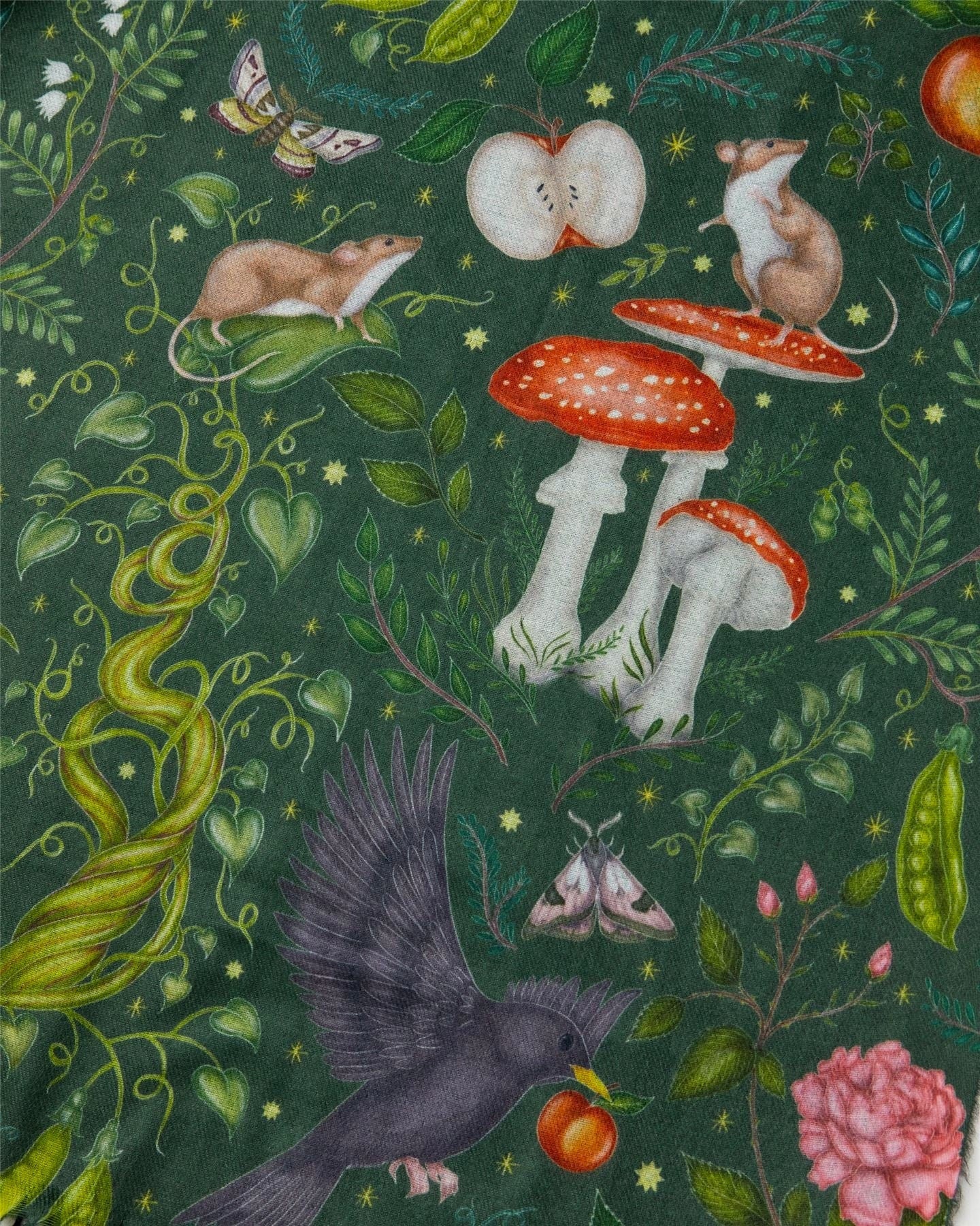 Into the Woods Green Scarf - Fable England X Catherine Rowe Designs