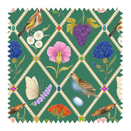 Illuminations in Emerald Green Fabric