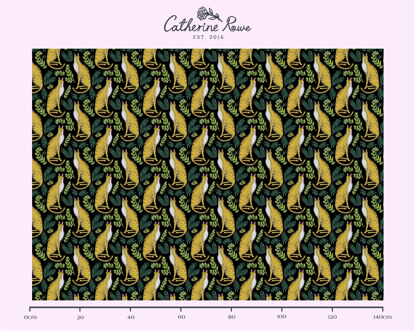 Catolynx Pattern Fabric