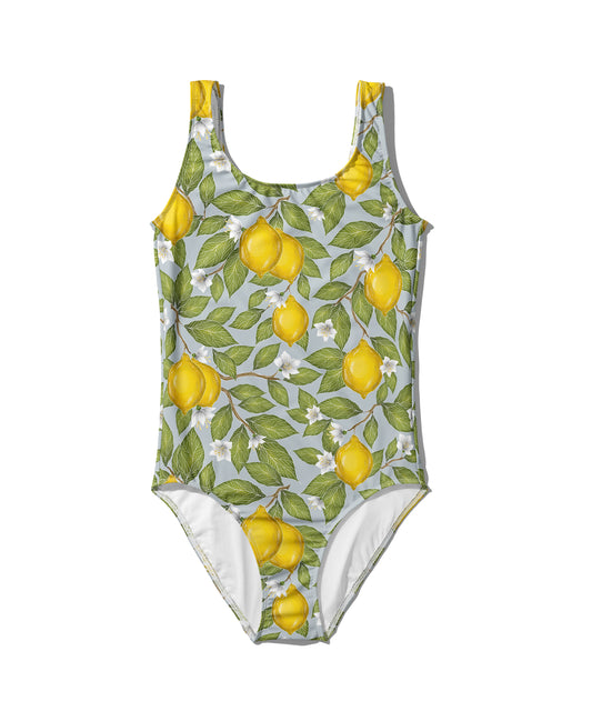 Limited Edition Swimsuits - UV resistant - Handmade in London - Limoni Sky Blue