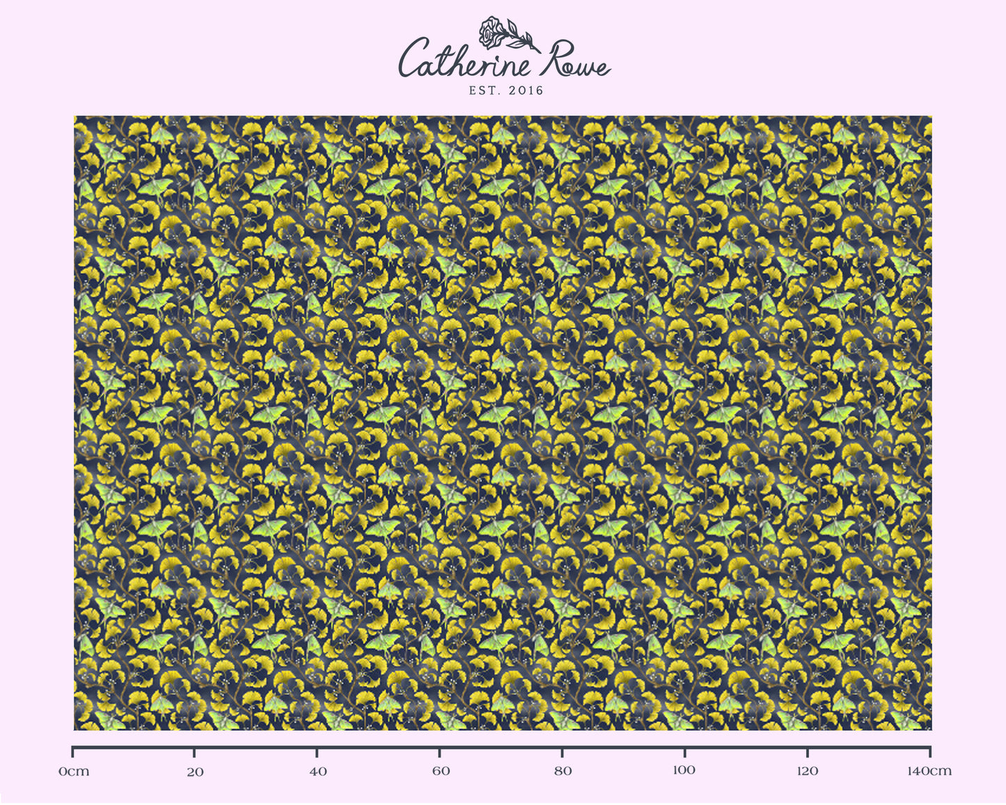 Luna Gingko Pattern Fabric