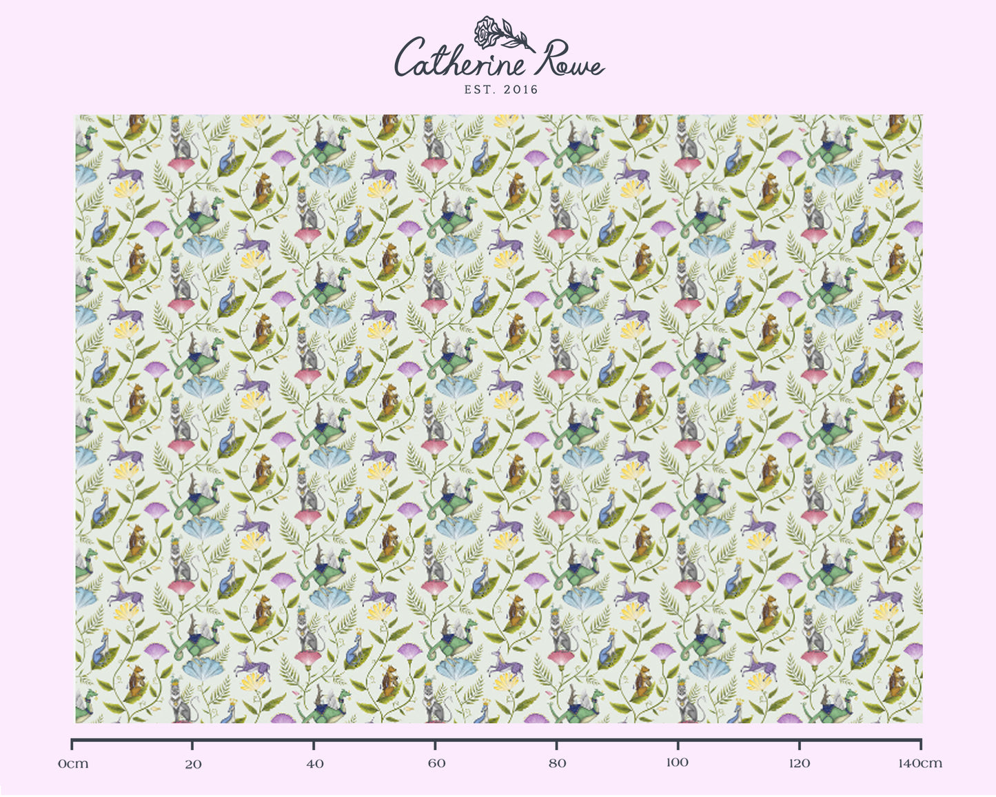 Mythicon Leaf Green Fabric