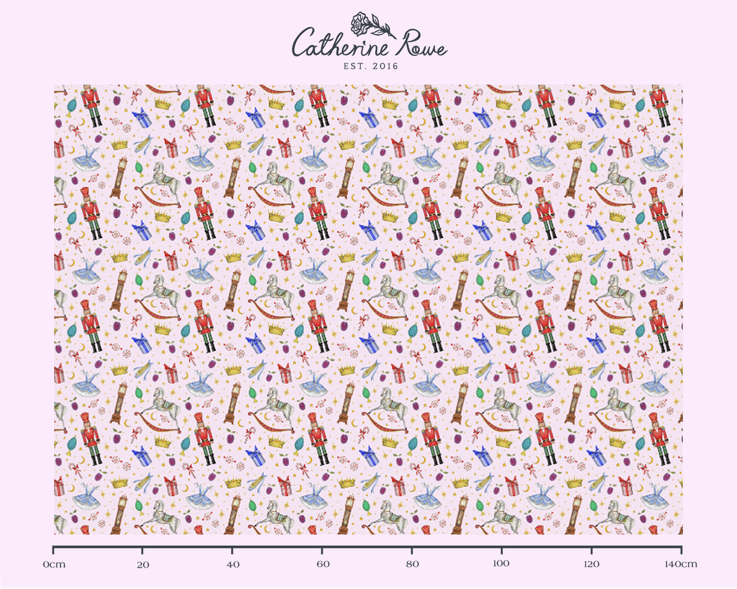 Nutcracker in Sugar Plum Pink Fabric