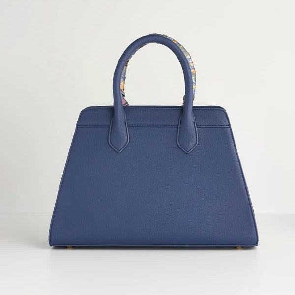 Pet Portraits Faux Leather Blue Tote Bag - Fable England X Catherine Rowe Designs