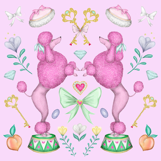 Pink Poodle Parlour Fine Art Print