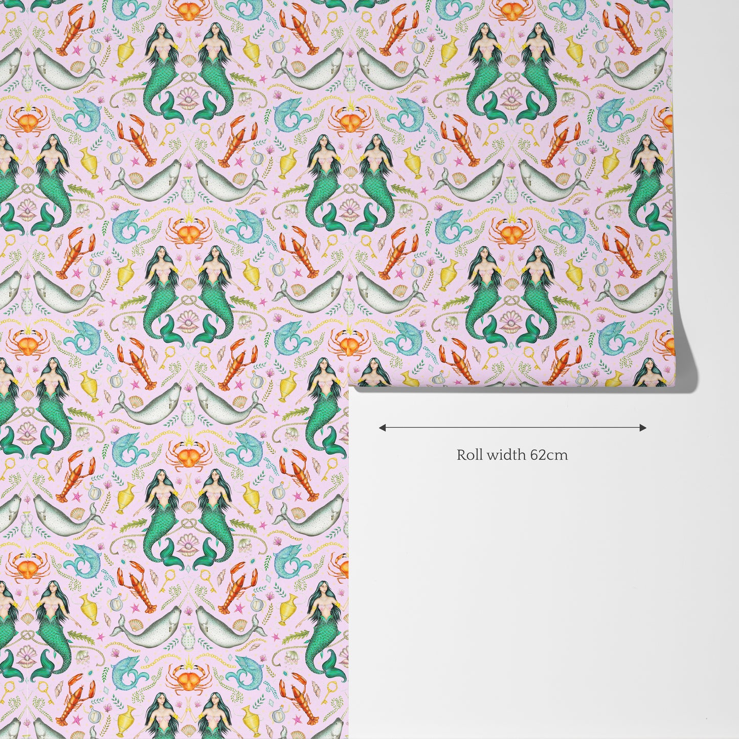 Triton's Treasures Shell Pink Wallpaper
