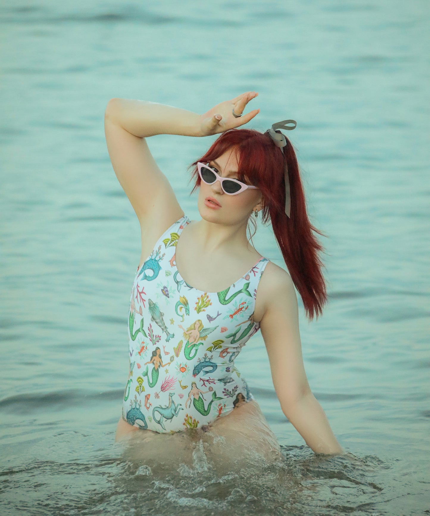 Limited Edition Swimsuits - UV resistant - Handmade in London - Syreni Sea Green