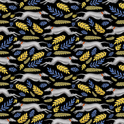 Iggy Pattern Midnight Black Wallpaper