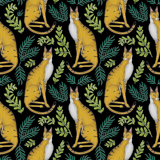 Catolynx Pattern Wallpaper