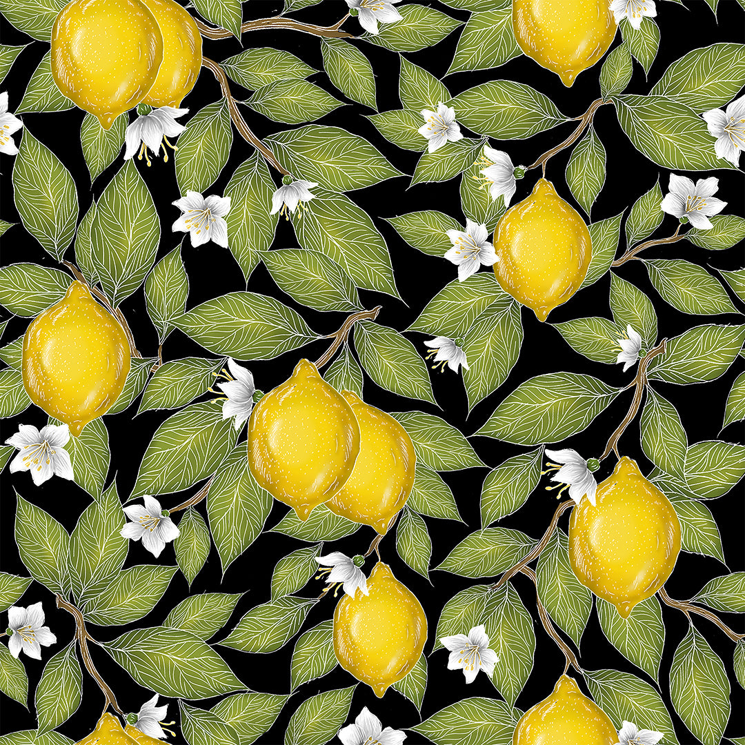 Limoni Midnight Black Wallpaper