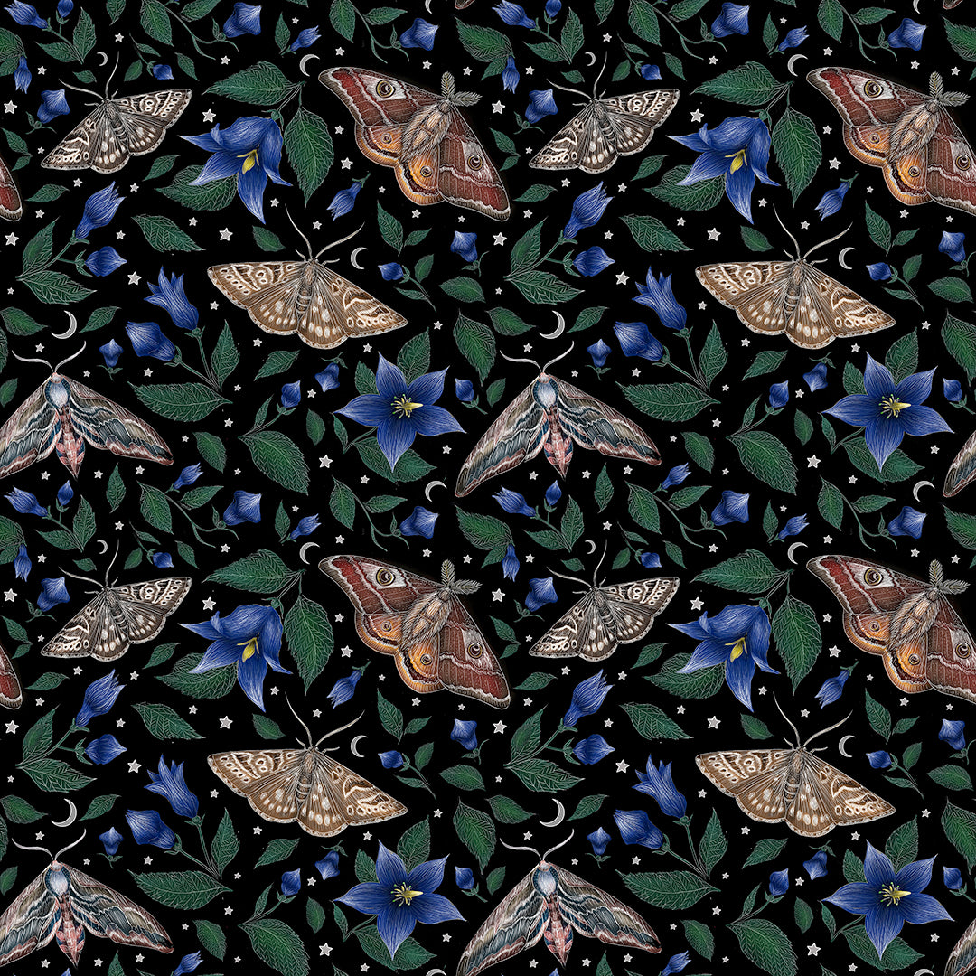 Whisper of Moths Pattern Wallpaper