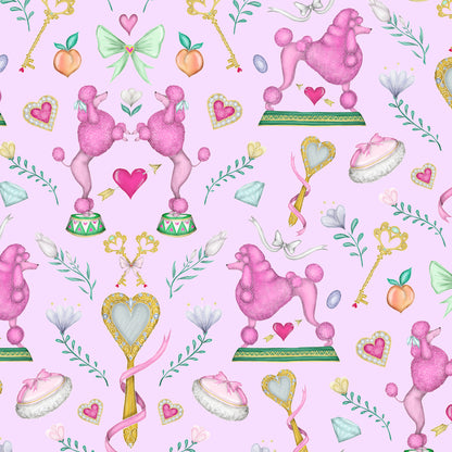 Poodle Parlour Pretty Pink Wallpaper