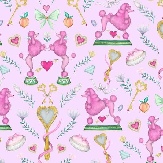 Poodle Parlour Pretty Pink Wallpaper