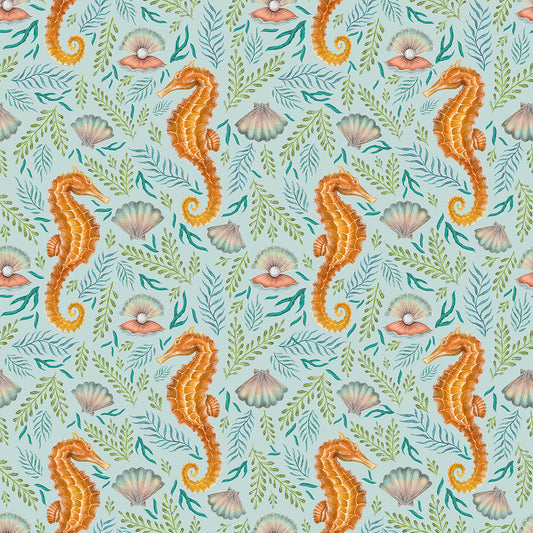 Royal Reef Seafoam Green Wallpaper