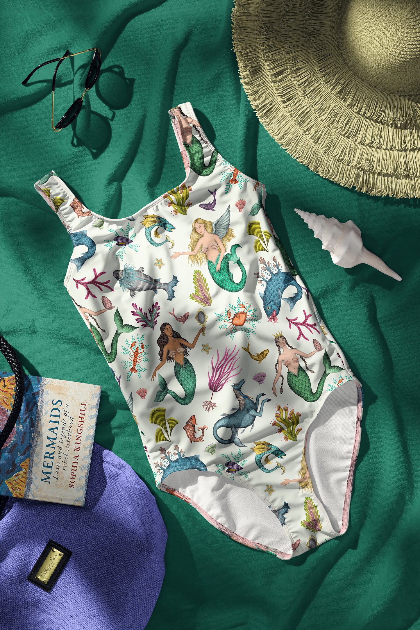 Limited Edition Swimsuits - UV resistant - Handmade in London - Syreni Sea Green