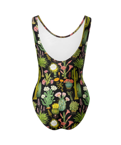 Limited Edition Swimsuits - UV resistant - Handmade in London - Cacti Crush Black