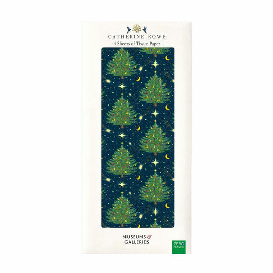 Celestial Christmas Tree Tissue Gift Wrap