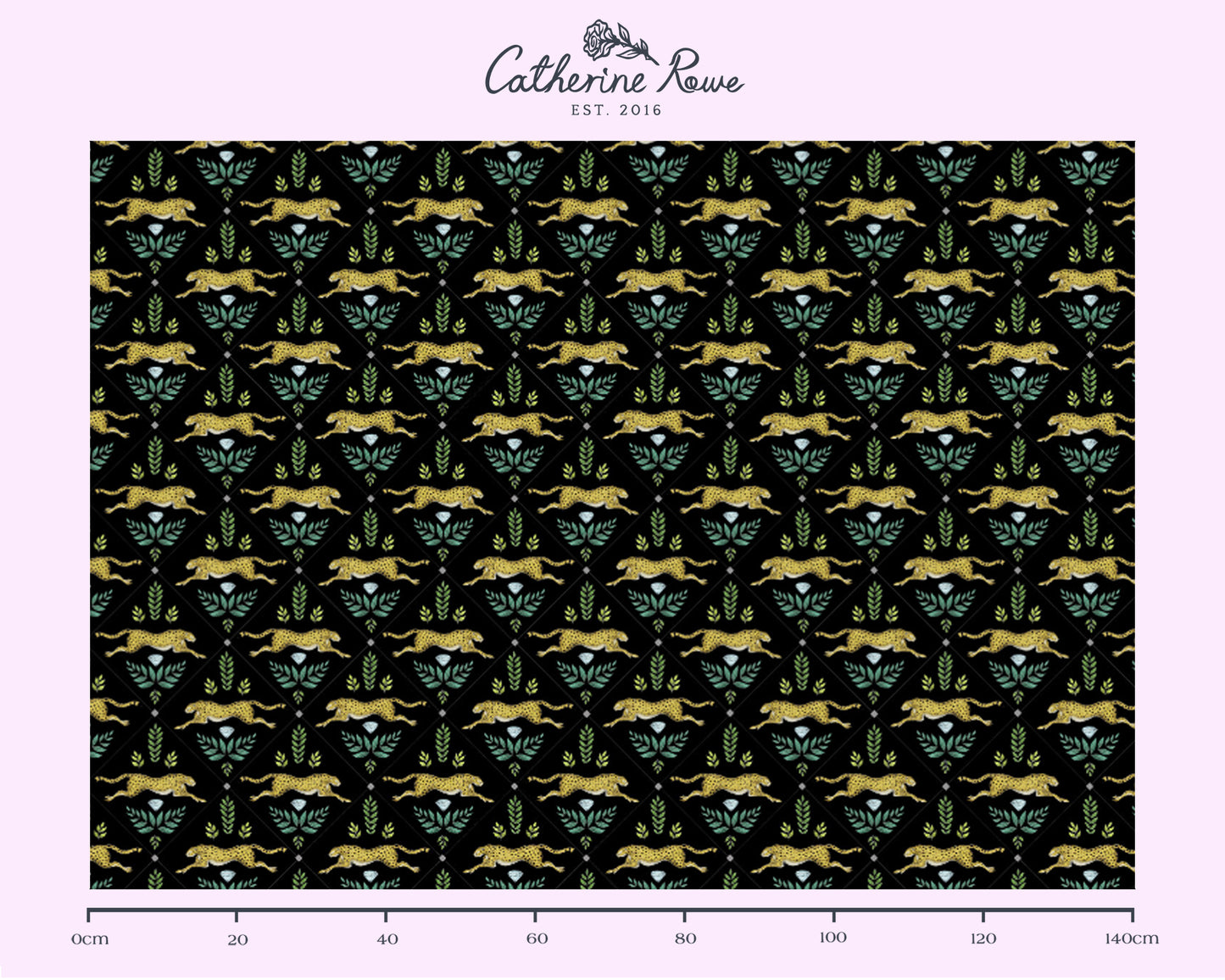 Duma Pattern Midnight Black Fabric