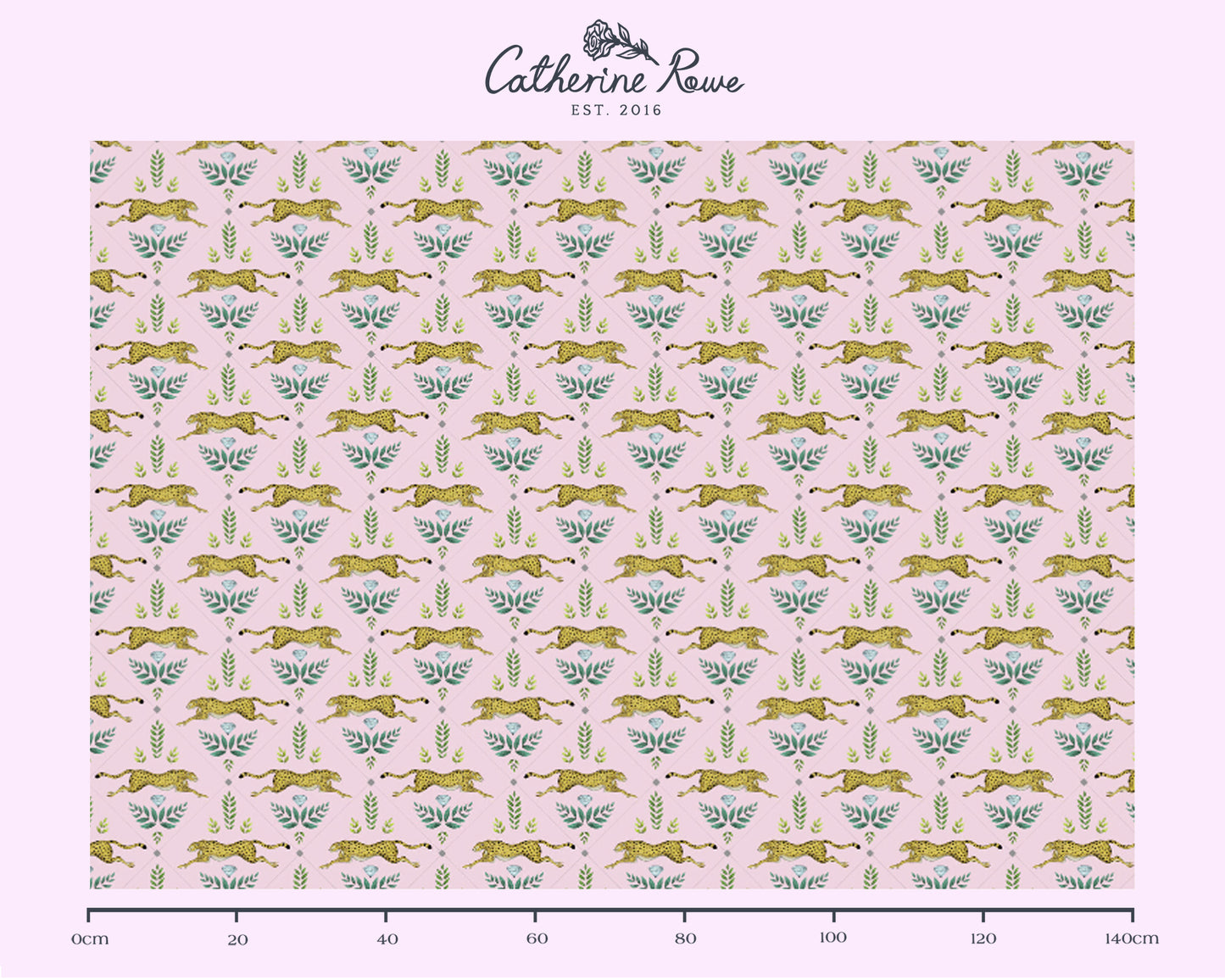 Duma Pattern Petal Pink Fabric