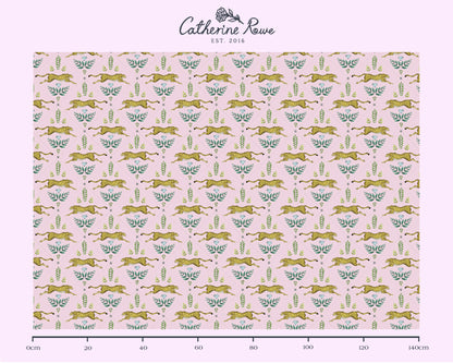 Duma Pattern Petal Pink Fabric