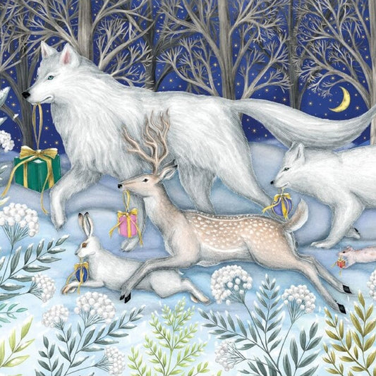 Dashing Through the Snow Christmas Cards - 5 Cards