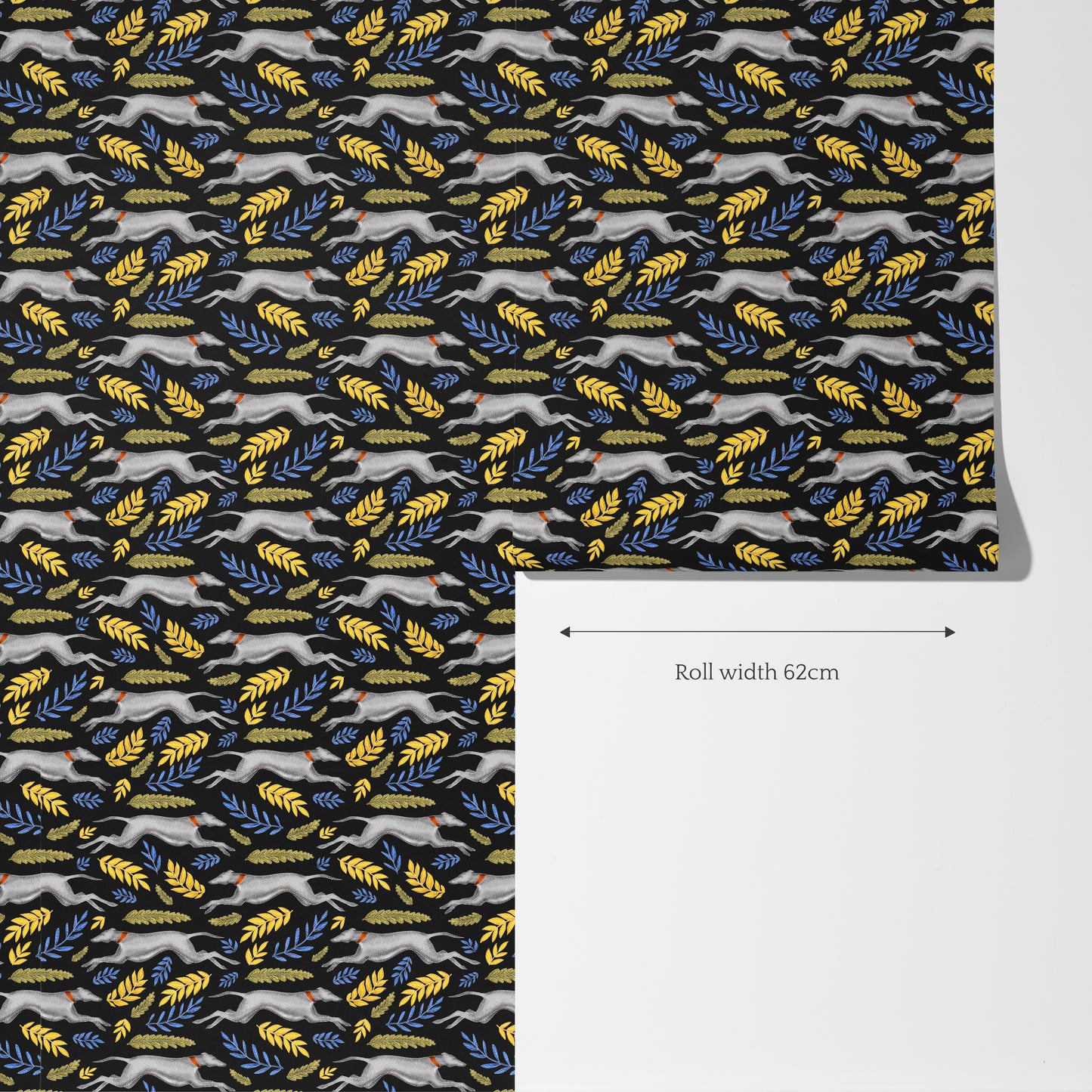 Iggy Pattern Midnight Black Wallpaper