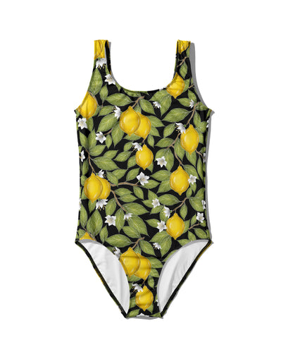 Limited Edition Swimsuits - UV resistant - Handmade in London - Limoni Midnight Black