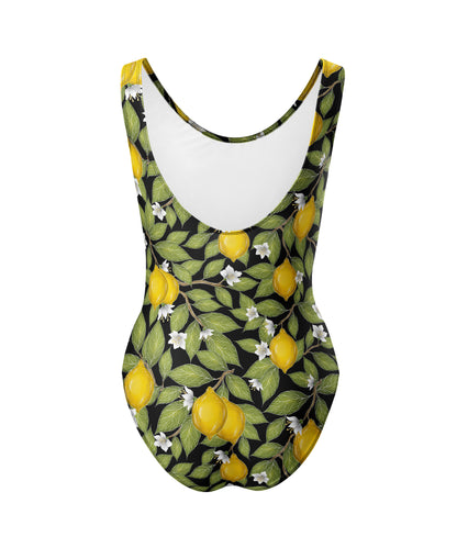 Limited Edition Swimsuits - UV resistant - Handmade in London - Limoni Midnight Black